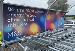 Trolley bay M&S Washington store
