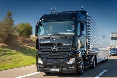 Driverless lorry