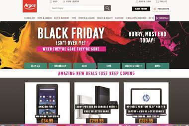 Argos Black Friday screengrab